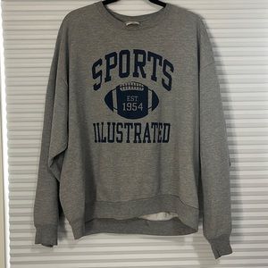 Vintage Sports Illustrated Magazine Gray colored Sweatshirt Jerzees tags